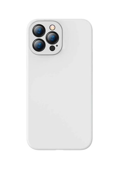 Baseus Liquid iPhone Uyumlu 13 Pro Kılıf Kamera Korumalı İçi Kadife Silikon Kılıf- 5775 Mh-hs5428-1354