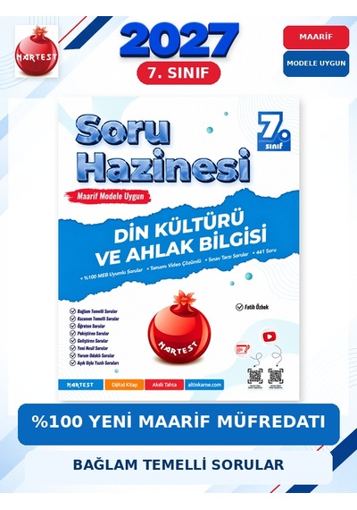 Soru Hazinesi 2027 7.sınıf Din Kültürü %100 Maarif Model Bağlam Temelli Soru Hazinesi