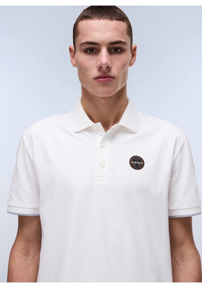 Napapijri Napapıjrı Beyaz E-badge Sum Erkek T-shirt Np0a4ıda2061