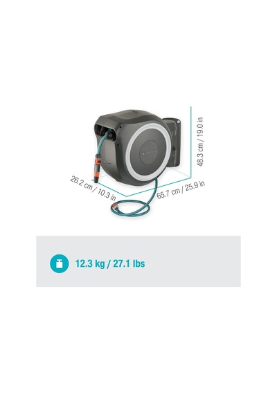 Gardena 18632 Duvara Monte Otomatik Hortum Makarası Xl 35 M