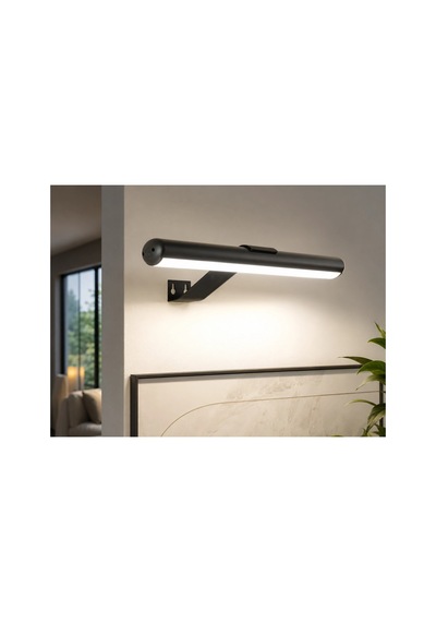 1 Adet Cata Ct 2465 Siyah Kasa 1,5w Şarjlı Duvar Tipi Led Aplik 3 Renk Çok renkli