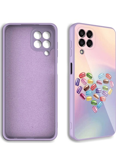 Galaxy Uyumlu M33 Kılıf Kamera Korumalı Desenli Sert Silikon Klfs Epoksi Kapak - No5 NO5