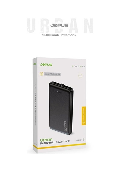 10.000mah Led Işıklı Taşınabilir Şarj Aleti/powerbank Siyah/beyaz Jp-p10s-1