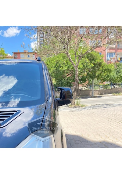 Citroen Jumpy 2019 Sonrası Uyumlu Batman Yarasa Ayna Kapağı Piano Black Abs Plastik Sağ Sol Takım 00 Şüscaroto Aksesuar