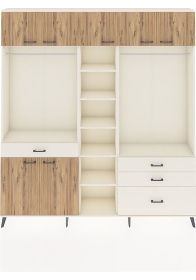 Arges Dolap 11 Raflı 4 Çekmeceli 2 Askılı 220x30x243 Aytaşı-çam/aytaşı Atlas Çam/aytası Arges Dolap 11 Raflı 4 Çekmeceli 2 Askılı 220x30x243 Aytaşı-çam/aytaşı Atlas Çam/aytası