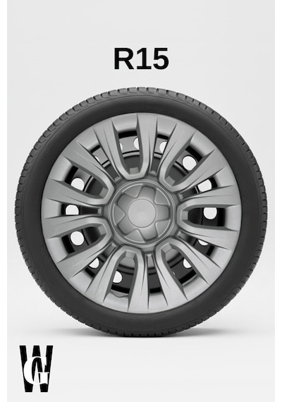 Mitsubishi Space Star 15 İnç Jant Kapağı 4 Adet Gri G107