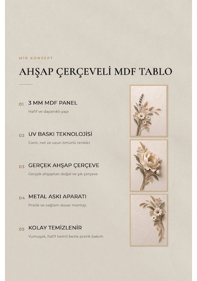 Doğal Ahşap Çerçeveli Ivory Meadow Peony 3 Lü Ahşap Çerçeveli Mdf Tablo Seti Şakayık, Lavanta Ve Papatya Kuru Çiçek Temalı Kabartma Görünümlü Renk: Doğal Ahşap Doğal Ahşap Çerçeveli Ivory Meadow Peony 3 Lü Ahşap Çerçeveli Mdf Tablo Seti Şakayık, Lavanta Ve Papatya Kuru Çiçek Temalı Kabartma Görünümlü Renk: Doğal Ahşap