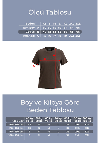 Goffra Kadın Vision Bisiklet Yaka Premium Kalite Yoğun Dokulu Pamuklu T-shirt Kahverengi W101-r0220-06 Goffra Kadın Vision Bisiklet Yaka Premium Kalite Yoğun Dokulu Pamuklu T-shirt Kahverengi W101-r0220-06
