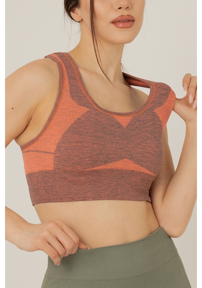Miofit Seamless Dolgusuz Kadın Spor Sütyeni Grey
