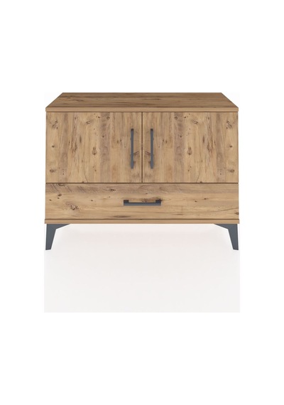 Arges Şifonyer 2 Raflı Tek Çekmeceli 2 Kapaklı 88x30x64 Çam-çam Çam