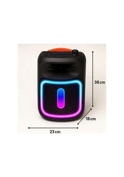 Mikrofonlu Karaoke Hoparlör Şarjlı Taşınabilir Kablosuz Bluetooth Speaker
