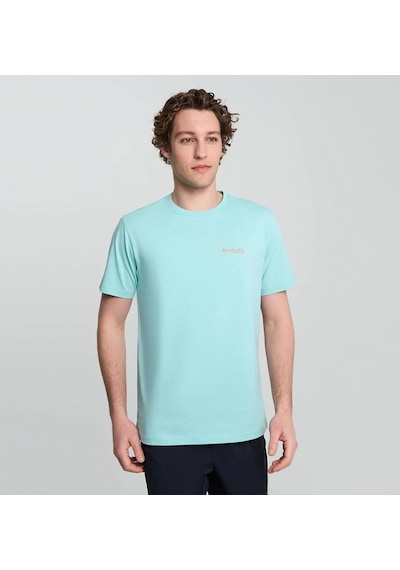 Columbia Csc Pfg Trout Shine Erkek Kısa Kollu Tişört-8004 Pfg Turkuaz