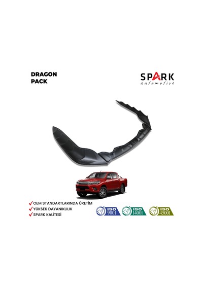 Toyota Hilux 2015-2020 Yıl Aralığı Uyumlu Dragon Pack 3 Parça