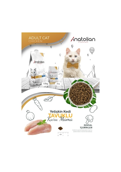 Anatolian Premium Adult Tavuklu Yetişkin Kedi Maması 2 KG