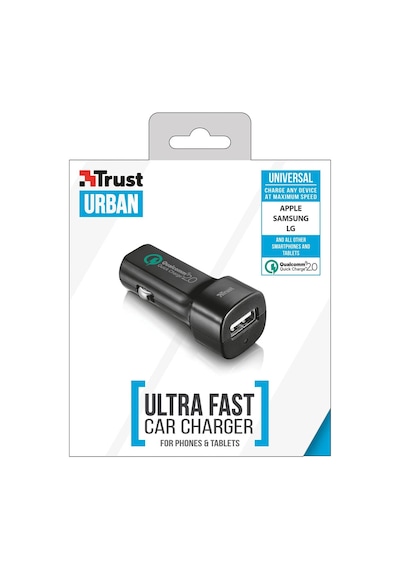 Trust Urban 15W Qualcomm 2.0 Usb Araç Çakmak Şarj Cihazı