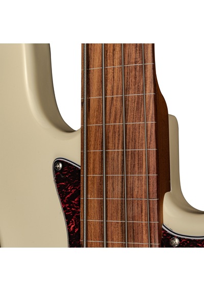 New Orleans Nja300fs Okoume Ağacı Vintage Bej Perdesiz Aktif Elektro Bass Gitar