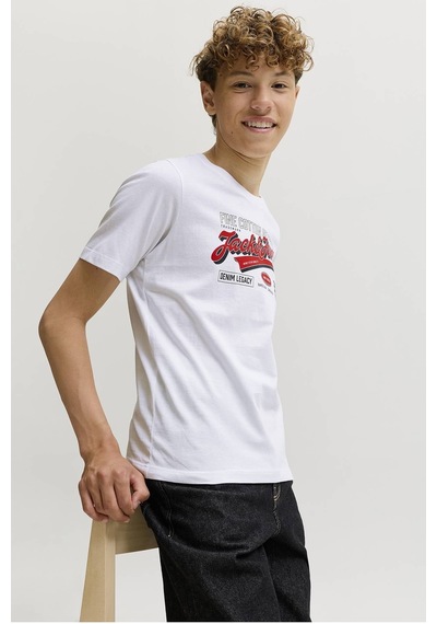 Jack & Jones Junior Jack&jones Junior Erkek Çocuk Tişört 12299576 BEYAZ