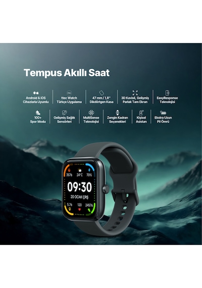 Ttec 2S09WS Tempus 47 MM Dikdörtgen Kasa Akıllı Saat