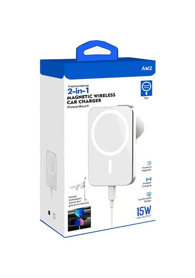 Magsafe Uyumlu Kablosuz Araç İçi Havalandırma Telefon Tutucu 15w 09747338