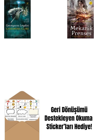 Geceyarısı Leydisi Ciltli + Mekanik Prenses Ciltli + Okuma Sticker'ları