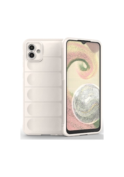 Samsung Galaxy  Uyumlu,  A04 Kılıf Optimum Silikon - Krem