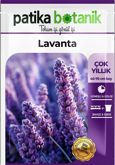 Patika Botanik 100 Adet Lavanta Lavandula Çiçek Tohumu