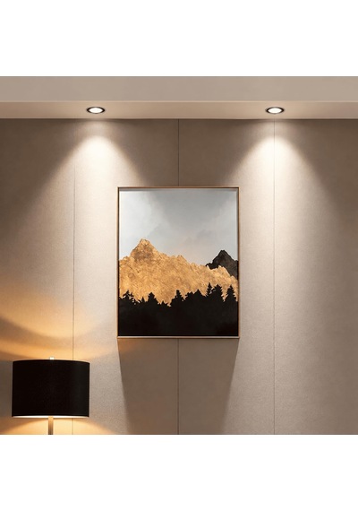 3 Renk Led Gömme Spot 8w Ct-5261 Siyah Kasa 3200k 4000k 6400k Sıva Altı Yuvarlak Tavan Aydınlatma 110 Diğer