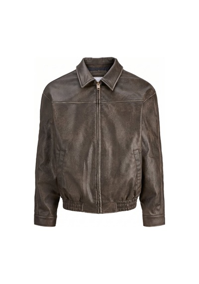 Jack & Jones Jjmarlon Pu Jacket Kahverengi