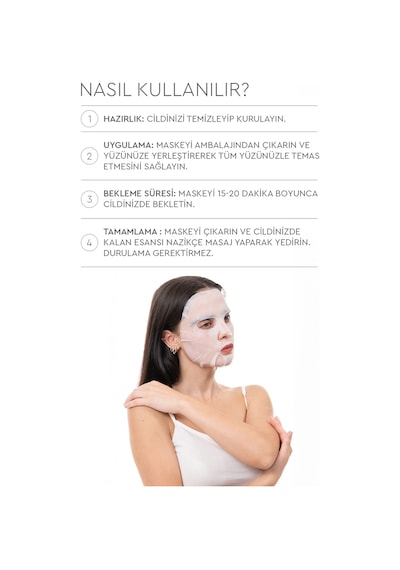 Mjcare On Hyaluronic Acid Mask - Hyalüronik Asit Özlü Yüz Maskesi 20'li
