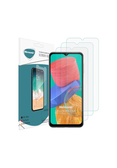 Microsonic Samsung Galaxy Uyumlu M33 Screen Protector Nano Glass Cam Ekran Koruyucu 3 Lü Paket