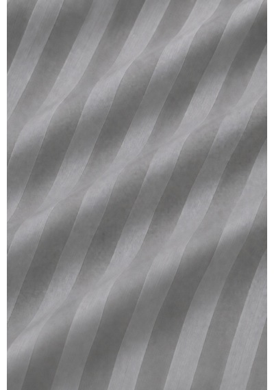 Çizgili Saten Çarşaf Takımı Seti Lastikli Yumuşak & Parlak Tek/çift/battal Boy 30 Cm Yükseklik Gri
