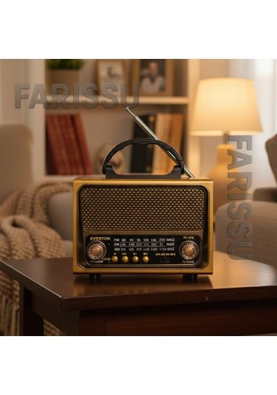 Rt-675 Retro Tasarımlı Dünya Alıcısı Fm/am/sw 3 Bant Radyo, Bluetooth Hoparlör, Usb/tf Mp3