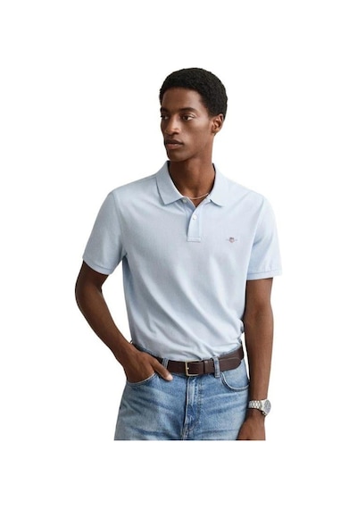 Gant Erkek Mavi Regular Fit Logolu Polo Yaka T-shirt 2210.457-14864
