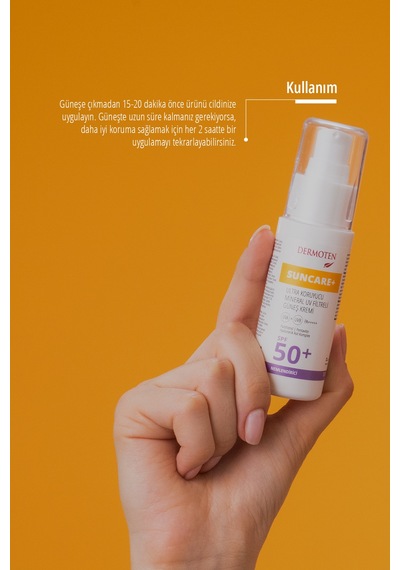 Kuru Ciltler İçin Güneş Kremi Suncare+ Spf 50+ Faktör Nemlendirici Güneş Kremi 50ml