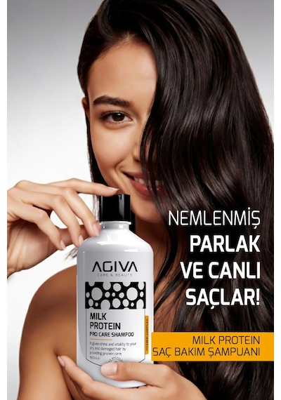 Milk Protein Kuru Ve Yıpranmış Saçlar İçin Amino Complex İçeren Saç Bakım Şampuanı 500ml Tüm Saçlar