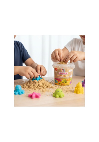 Doğal Kinetik Oyun Kumu 1kg Bej Bej