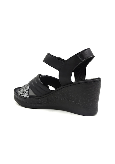Prego Clavi Hakiki Hakiki Deri Poli Hafif Taban Dikişli Günlük Kadın Comfort Sandalet Siyah Gri Siyah Gri Prego Clavi Hakiki Hakiki Deri Poli Hafif Taban Dikişli Günlük Kadın Comfort Sandalet Siyah Gri Siyah Gri