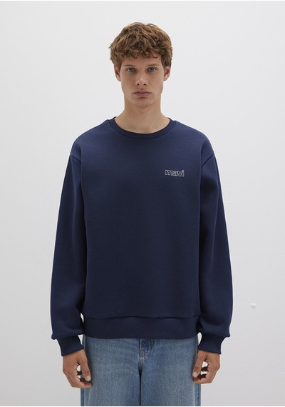 Mavi - Mavi Logo Baskılı Lacivert Sweatshirt 0s10379-70488