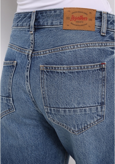 Colins Barrel Fit Kadın İndigo Jean Pantolon Cl1076901 Q1.v1 Dn44450 Denim