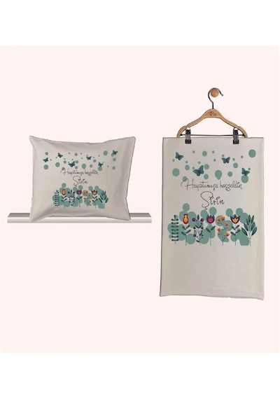 Pia Baby Gl 1943-02 İsme Özel Beşli Tulum Set Krem