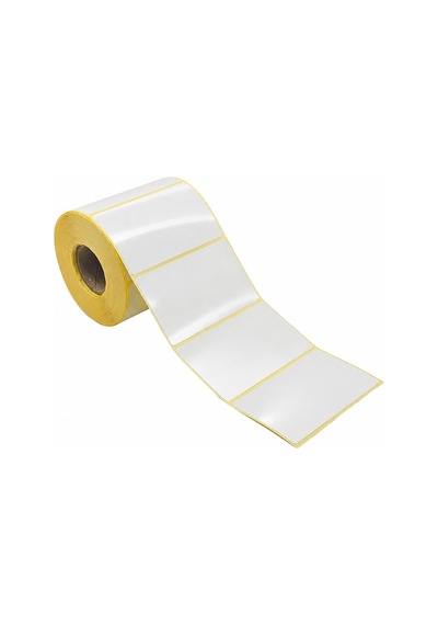 50x100mm Kuşe Etiket 1 Rulo 500 Sarım Ribonsuz Kargo, Lojistik, Depo Yapışkanlı