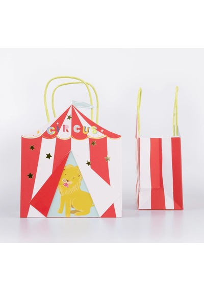 Meri Meri - Circus Party Bags - Sirk Parti Çantaları 8'li Tüm Yaşlar