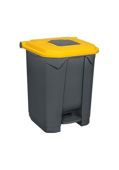 Planet Pedallı Çöp Kovası 50 Lt Konteyner Sarı
