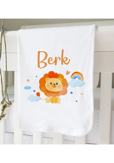 Bk Kids Kişiye Özel İsimli Bebek Battaniye Ve Yastık Hediye Seti, Yeni Doğan Bebek Hediyesi, Bebek Uyku Seti-10