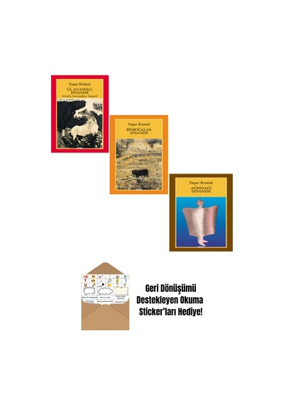 Ağrıdağı Efsanesi - Üç Anadolu Efsanesi - Binboğalar Efsanesi + Okuma Sticker'ları