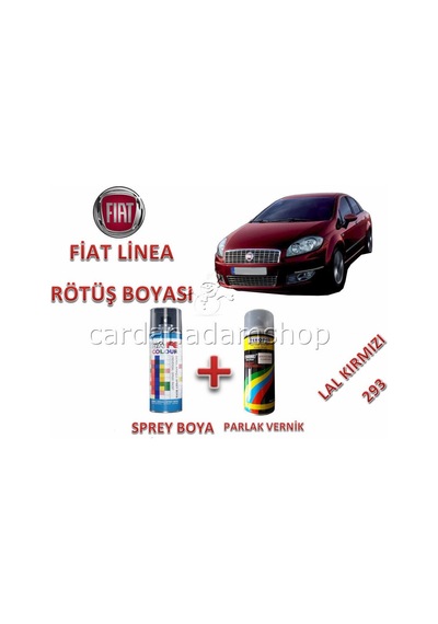 Fiat Linea Lal Kırmızı 293 Rötüş Boyası 400Ml Sprey + Vernik (520384761)