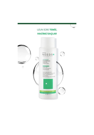Derma Needs Kepek Karşıtı Şampuan 400 ML Arındırıcı B3 B5 B7 Vitaminli, Amino Asitli Sülfatsız