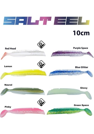 Fujin Salt Eel Body 10cm x3 Silikon Yem Gövde