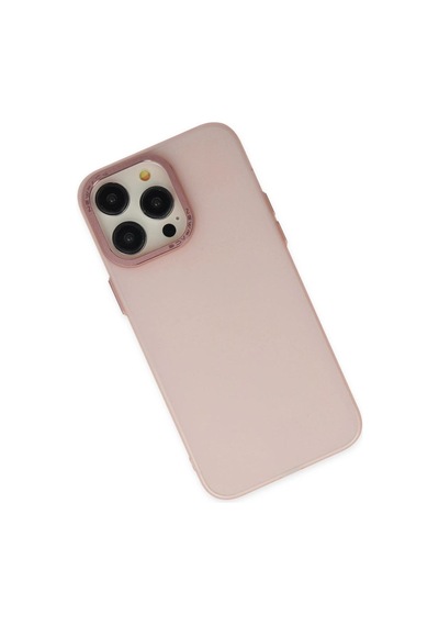 Apple iPhone  Uyumlu- 14 Pro Kılıf Modos Metal Kapak - Pembe