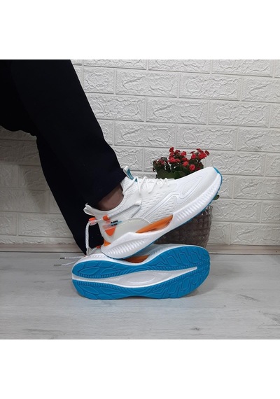 M.p 1659 Beyaz Renk Kaymaz Rahat Hafif Spor Ayakkabı 001